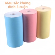 9 Cuộn 57X30 Mm Máy In Nhiệt Giấy Dán Mini Có Thể In Hình Dán P1 PeriPage A6 Máy In Giấy In Ảnh