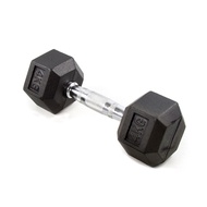Hexagonal Rubberized Dumbbells 4kg (4kg/Muscle Strength/Biceps/Grip Push/Weightlifting/Squat/Weight 