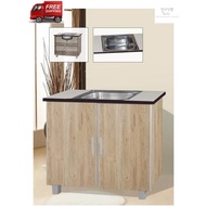 34" Sinki Kitchen Cabinet/ Kabinet Dapur/ Almari Basin Sinki (Deliver &amp; Installation Within Klang Valley)