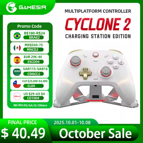 GameSir Cyclone 2 Wireless Bluetooth Gaming Controller With TMR Sticks Joystick Hall Effect For PC/N
