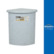 HomePro ถังเก็บน้ำเข้ามุมพร้อมฝา DEXZON 100 ลิตร สีเทา