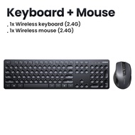 UGREEN 104-Key 2.4G Wireless Keyboard & Mouse Set ที่สามารถใช้งานได้กับคอมพิวเตอร์ PC MacBook Pro Ma