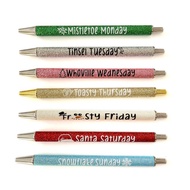 Christmas Ballpoint Pen Glitter Retractable Ballpoint Pen Funny Halloween Pens