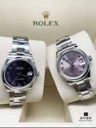 278240全新Rolex勞力士DATEJUST系列278240 PINK / BLACK ROM OYS 黑盤粉盤31mm羅馬字鋼帶機械手錶