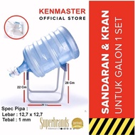 KENMASTER Gallon Rack, Gallon Legs, Gallon Stand + Tap, Faucet, Tilted Gallon Holder