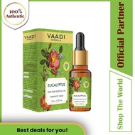 Vaadi Herbals Organic Eucalyptus 100% Pure Essential Oil - Therapeutic Grade with  Soothing &amp; Cool Fragrance for Anti-Hairfall, Anti-Acne, 10 ml