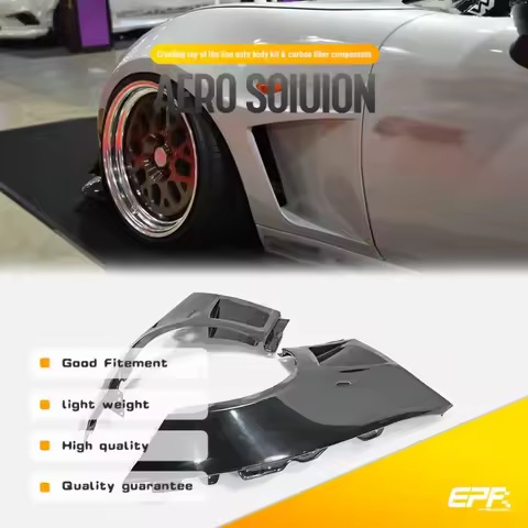 For Mazda MX5 Miata ND 2016-2023 GV Style Front Fenders +3mm Wide Vented JDM Fender Flares ABS Plast