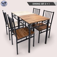 MR OEM Dining Table Set with 2 Chairs Home Living Condo Apartment Space Saving 1 + 2 Dining Set/ Mej