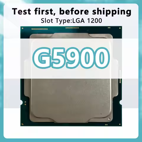 Celeron G5900 CPU 14nm 2 Cores 2 Threads 3.4GHz 2MB 58W Processor LGA1200 for H410 B460 Chipsets Mot