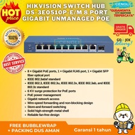 Swith POE 8port 2 Uplink Gigabit HIKVISION DS-3E0510P-E/M