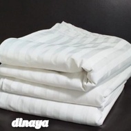 PUTIH Quilt COVER ONLY HOTEL WHITE LINE / BEDCOVER SARUNG / DUVET COVER