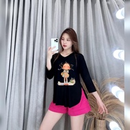 Women's 7 Sleeve T-Shirt/8 Cute Printing Viral Cheap Jersey