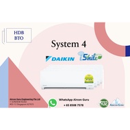 {Aircon Guru} Daikin I-Smile Eco Series System 4 - 5 Ticks(BUILT IN WIFI)