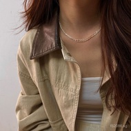 Stackable Cool Sensation Flashing Simple Elegant Waterfall Clear S925Silver ins Wind Multi-layer Spa