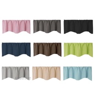 [Kesoto2] Rod Pocket Short Curtain Kitchen Small Window Valance for Bathroom Basement