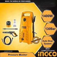 INGCO 1400W High Pressure Washer with Aluminium Wire Motor and Auto Stop System HPWR14008