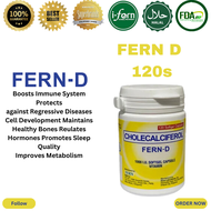 IFERN Fern D Vitamin D 120 Softgels Cholecalciferol 1 Bottle