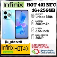 Hp infinix Hot 40i NFC 16+256 GB unisog T606 (imei terdaftar) GARANSI RESMI 1 TAHUN
