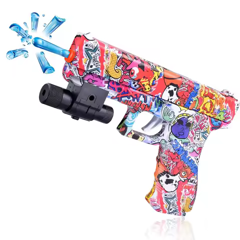 G-17 Ball Blaster Pistol Toys, Manual Blaster, NO Need Charge Outdoor Shooting Toys, Backyard Games 