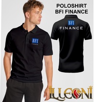 S -3XL POLO BFI FINANCE SABLON 2TITIK DADA DAN BELAKANG / POLOSHIRT BAJU KERAH UNTUK PRIA DAN WANITA