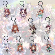 GANTUNGAN Uma Musume Keychain part 05 -king hua -mejiro mcqueen - nishino flower - Vodka - Tokai Tei