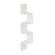 Phoenix B2C Modern Corner Shelf Small Plant Wall Shelf Modern 4-tier Zigzag Corner Shelf for Home Of