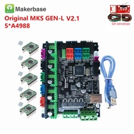 Makerbase asal MKS GEN L V2.1 kad kawalan pencetak 3D sokongan papan induk 8bit a4988 DRV8825 tmc220