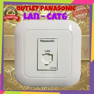 BAKualitas- OUTLET DATA CAT6 PANASONIC +FRAME STOPKONTAK RJ45 CAT6