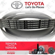 Original Toyota Fan Belt 90916-02732 for Toyota Alphard AGH30 2.5 2015 - 6PK1244 ( 6PK1240 / 6PK1245