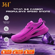 361 Degrees TITAN 3 CQT Carbon Critical Foam Carbon Plate Men's Running Shoes Professional Marathon