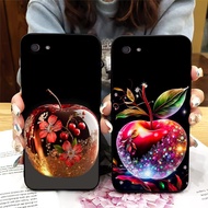 Back cover for oppo a39 / oppo a57 2015 / oppo a71 / oppo a83 with glitter apple print