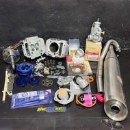 ลูก56/57/58/59/60/61/66 w125ชุดลูกเสื้อ พร้อมใส่+ข้อเหวี่ยงชัก3 พร้อมก้าน ชุดเสื้อลูก4ฝาวาล์ว ลูกLHK