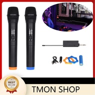 Wireless Microphone Dynamic Handheld Microphones Karaoke Microphone Mic with Rechargeable Receiver D
