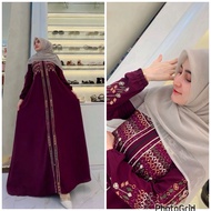 GAMIS abaya morocco embroidery aceh by ria original