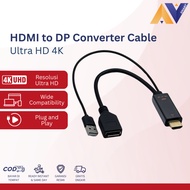 HDMI to DisplayPort (DP) Male to Female 4K Converter Cable HDMI Adapter