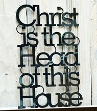 基督是我家之主 Cross/經文掛飾/壁貼/擺飾/禮品