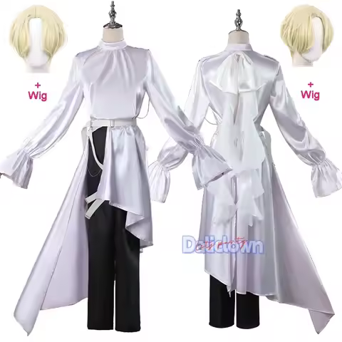 Anime Alien Stage Luka Cosplay Costume light yellow short hair Synthetic Wig Luka Cosplay Costume