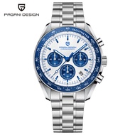 PAGANI DESIGN นาฬิกาข้อมือดีไซน์ญี่ปุ่น2021นาฬิกาควอตซ์สเตนเลสสตีลแบบลำลองสำหรับผู้ชายโครโนกราฟกีฬาปี VK63