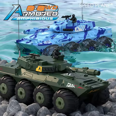 1/32 RC Tank 4CH 2.4G Remote Control Car Vehicles Radio Controlled Electronic Crawler Military Tank 
