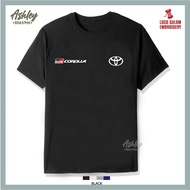 T Shirt Round Neck Cotton Toyota GR Corolla Sport Hatchback Baju T-Shirt Murah Lelaki Men Logo Sulam