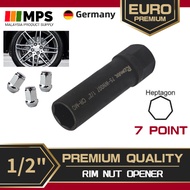1/2 INCH 7POINT CR-MO IMPACT SOCKET 7PT 7 POINT HEPTOGEN NUT OPENER 7 PT SOCKET HEPTAGON SOCKET 7 PO