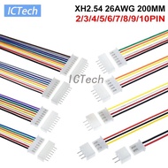 10Set JST XH2.54 XH 2.54mm Wire Cable Connector 2/3/4/5/6/7/8/9/10 Pin Pitch Male Female Plug Socket