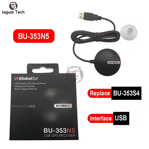 Waterproof BU-353N5 GlobalSat USB GPS Receiver G-mouse BU353N5 Replace BU-353S4 MediaTek AG3335MN GP