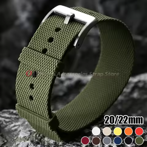 One Piece Silicone Watch Band 20mm 22mm for Tudor for Seiko for Rolex Watchstrap Men Rubber Waterpro