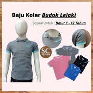 SC# [Kid Wear] Baju Kolar Budak Lelaki / Baju Polo T - Shirt / Pakaian Smart Casual Budak / Kid Boy 