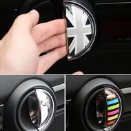 2Pcs 3D คริสตัลอีพ็อกซี่ภายในรถที่จับแบบดึงสติกเกอร์สำหรับ BMW MINI COOPER R56 R55 R60 R61 Countryma