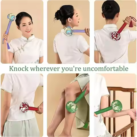 Muscle Relaxation Lymphatic Massage Hammer Manual Massage Tool Leg Massage Hammer Stick Waist Back P
