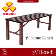 JS 3V Bench chair full metal power coating INDOOR/OUTDOOR bench garden kerusi panjang