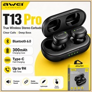 Awei T13 Pro Wireless Earbuds In-Ear TWS Bluetooth Earphone Bass HiFi Sound with Mic