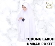 Tudung Khimar | Tudung Umrah Haji Poket | Tudung Moscrepe Labuh